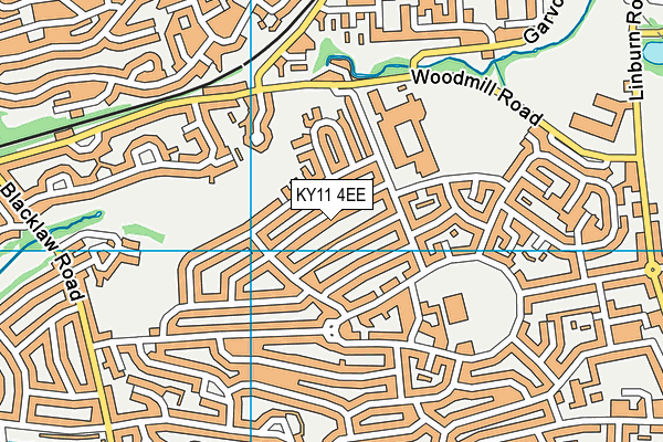 KY11 4EE map - OS VectorMap District (Ordnance Survey)