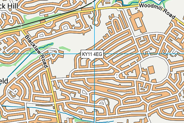 KY11 4EG map - OS VectorMap District (Ordnance Survey)