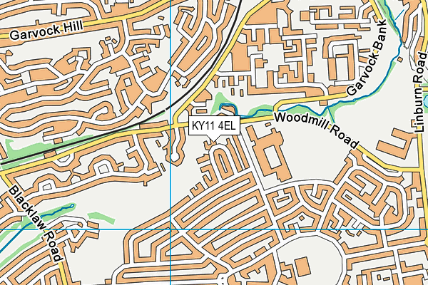 KY11 4EL map - OS VectorMap District (Ordnance Survey)