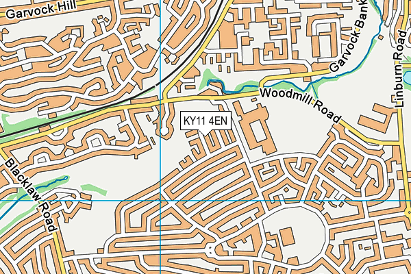 KY11 4EN map - OS VectorMap District (Ordnance Survey)