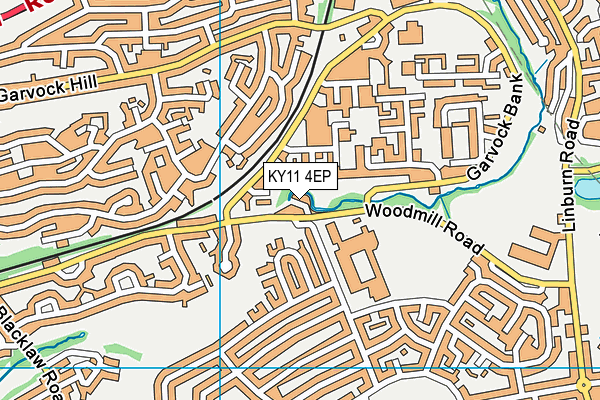 KY11 4EP map - OS VectorMap District (Ordnance Survey)