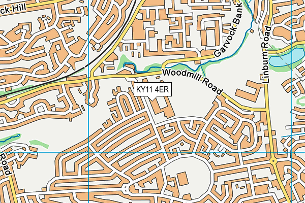 KY11 4ER map - OS VectorMap District (Ordnance Survey)