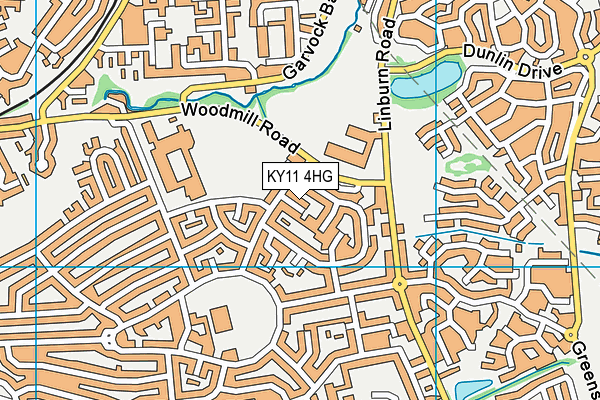 KY11 4HG map - OS VectorMap District (Ordnance Survey)