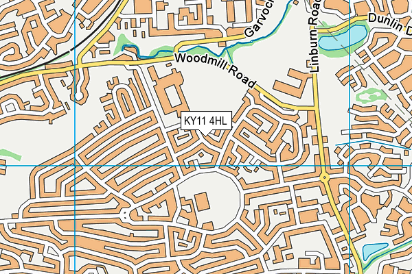 KY11 4HL map - OS VectorMap District (Ordnance Survey)