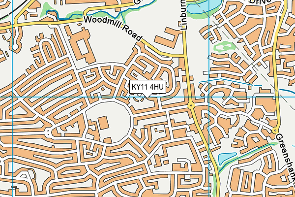 KY11 4HU map - OS VectorMap District (Ordnance Survey)