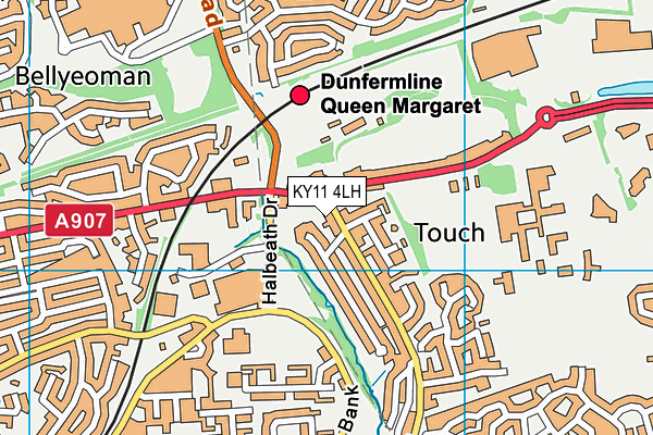 KY11 4LH map - OS VectorMap District (Ordnance Survey)