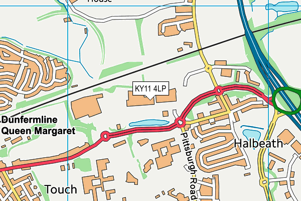 KY11 4LP map - OS VectorMap District (Ordnance Survey)