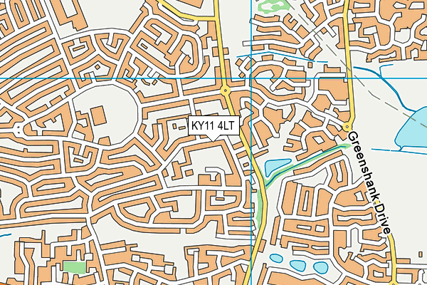 KY11 4LT map - OS VectorMap District (Ordnance Survey)