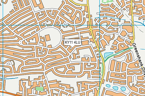 KY11 4LU map - OS VectorMap District (Ordnance Survey)