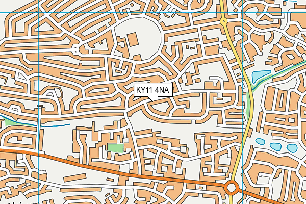 KY11 4NA map - OS VectorMap District (Ordnance Survey)