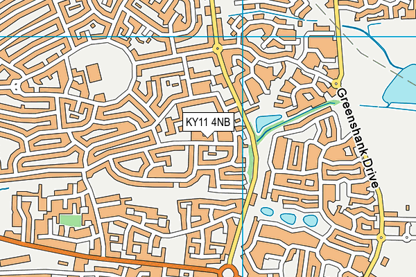 KY11 4NB map - OS VectorMap District (Ordnance Survey)