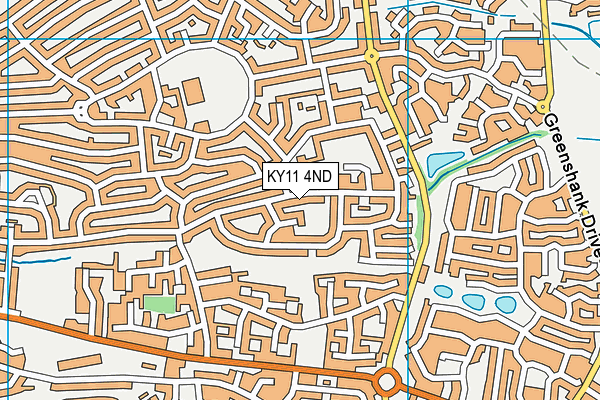 KY11 4ND map - OS VectorMap District (Ordnance Survey)