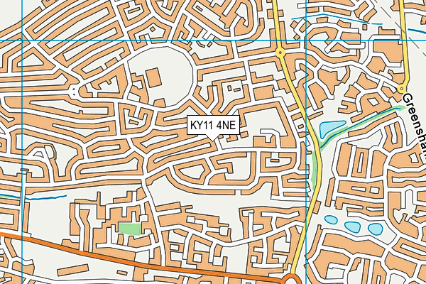 KY11 4NE map - OS VectorMap District (Ordnance Survey)
