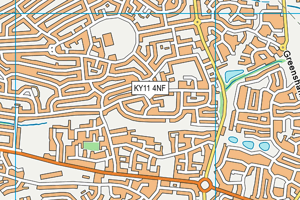 KY11 4NF map - OS VectorMap District (Ordnance Survey)