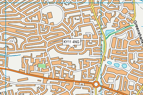 KY11 4NG map - OS VectorMap District (Ordnance Survey)
