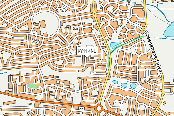 KY11 4NL map - OS VectorMap District (Ordnance Survey)