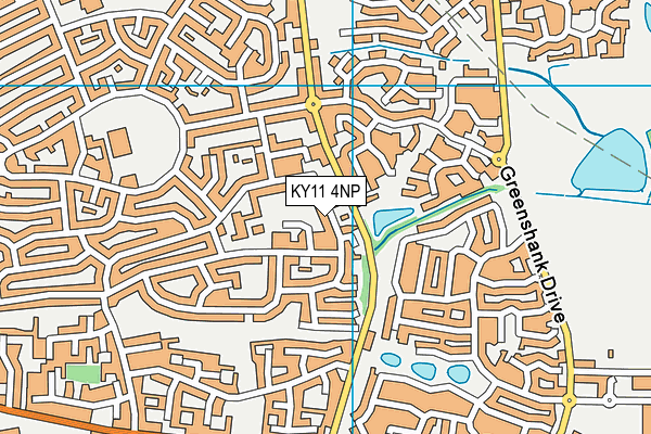 KY11 4NP map - OS VectorMap District (Ordnance Survey)