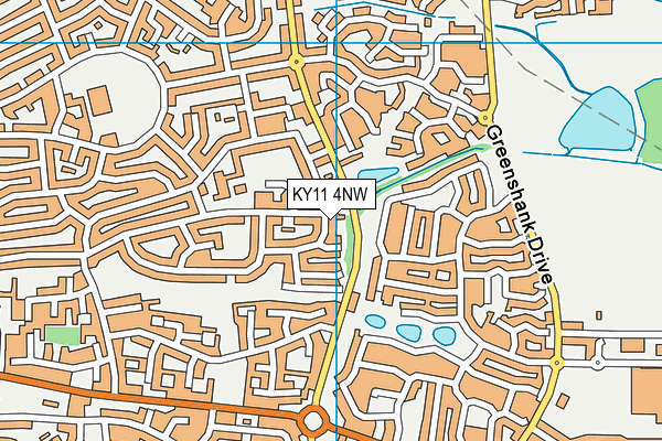 KY11 4NW map - OS VectorMap District (Ordnance Survey)