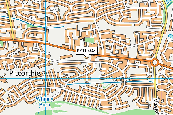 KY11 4QZ map - OS VectorMap District (Ordnance Survey)