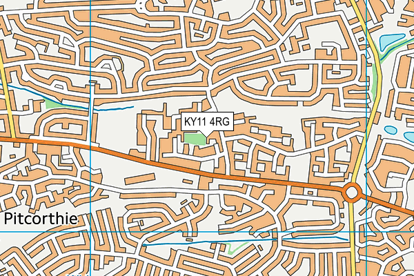 KY11 4RG map - OS VectorMap District (Ordnance Survey)