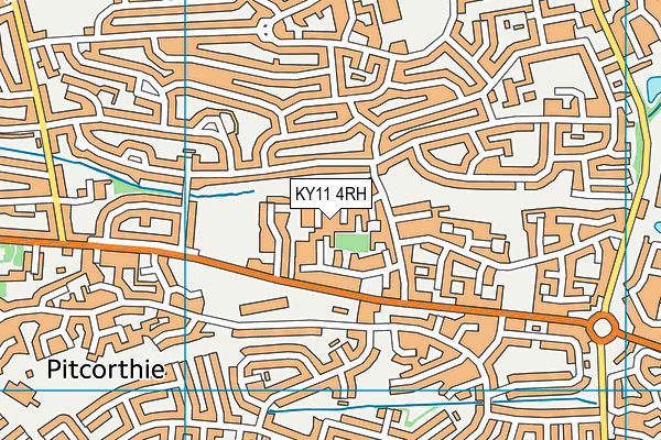 KY11 4RH map - OS VectorMap District (Ordnance Survey)