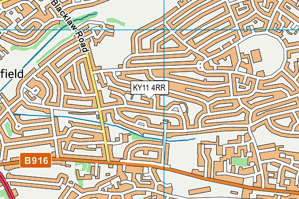 KY11 4RR map - OS VectorMap District (Ordnance Survey)