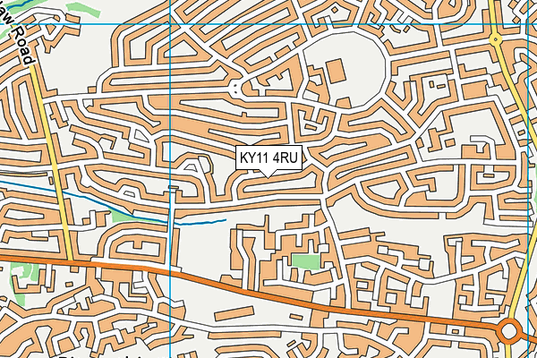 KY11 4RU map - OS VectorMap District (Ordnance Survey)