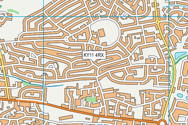 KY11 4RX map - OS VectorMap District (Ordnance Survey)