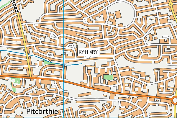 KY11 4RY map - OS VectorMap District (Ordnance Survey)