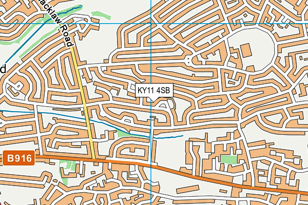KY11 4SB map - OS VectorMap District (Ordnance Survey)
