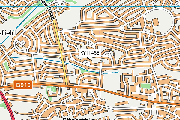 KY11 4SE map - OS VectorMap District (Ordnance Survey)