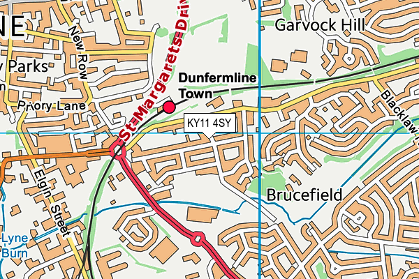 KY11 4SY map - OS VectorMap District (Ordnance Survey)