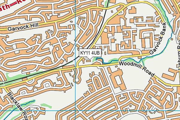 KY11 4UB map - OS VectorMap District (Ordnance Survey)