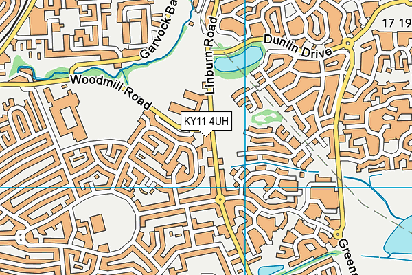 KY11 4UH map - OS VectorMap District (Ordnance Survey)