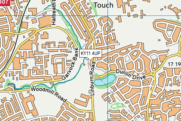 KY11 4UP map - OS VectorMap District (Ordnance Survey)
