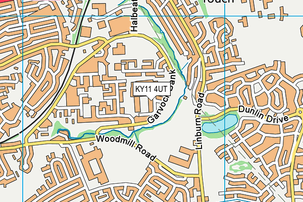 KY11 4UT map - OS VectorMap District (Ordnance Survey)