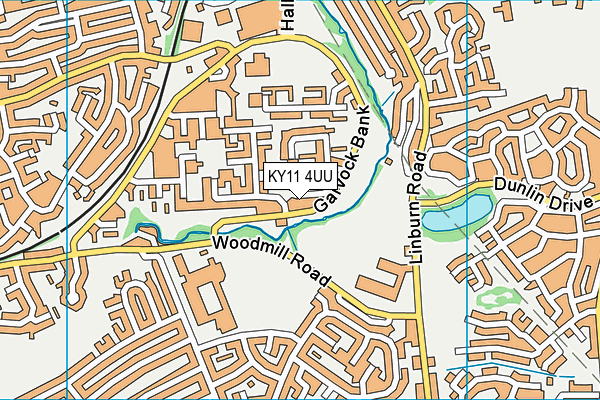 KY11 4UU map - OS VectorMap District (Ordnance Survey)