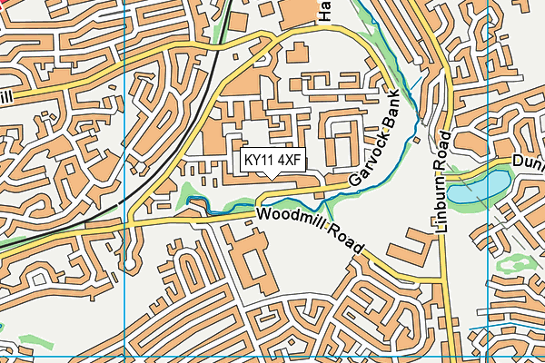 KY11 4XF map - OS VectorMap District (Ordnance Survey)