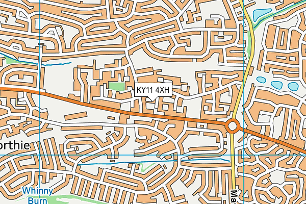 KY11 4XH map - OS VectorMap District (Ordnance Survey)