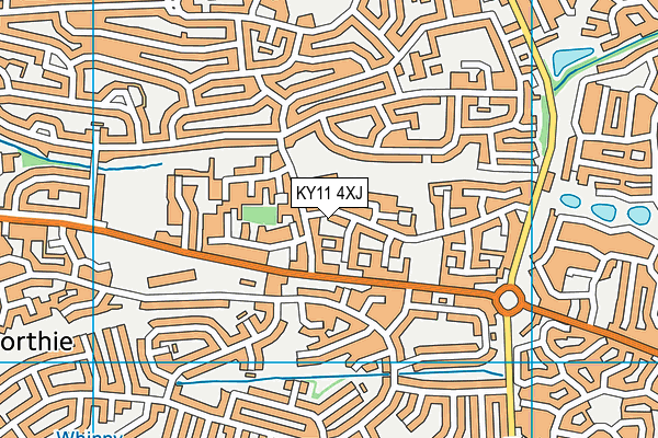 KY11 4XJ map - OS VectorMap District (Ordnance Survey)