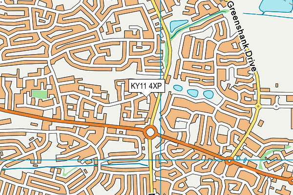 KY11 4XP map - OS VectorMap District (Ordnance Survey)
