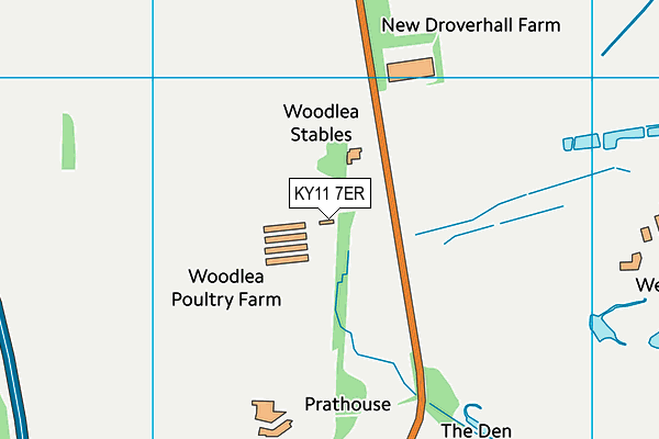 KY11 7ER map - OS VectorMap District (Ordnance Survey)