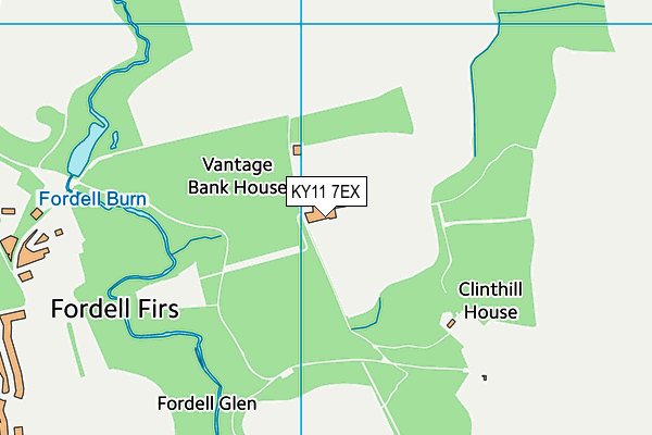 KY11 7EX map - OS VectorMap District (Ordnance Survey)