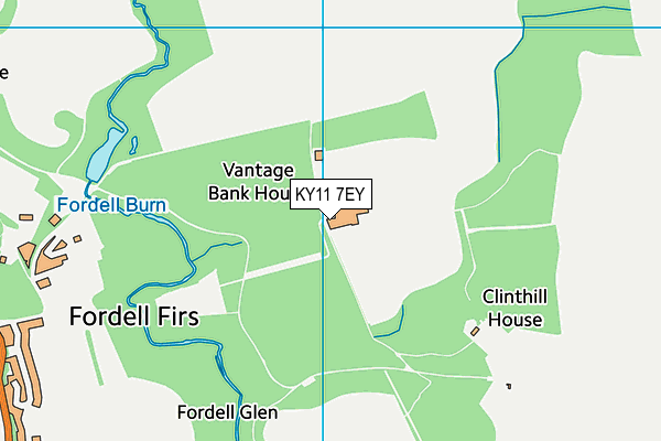 KY11 7EY map - OS VectorMap District (Ordnance Survey)