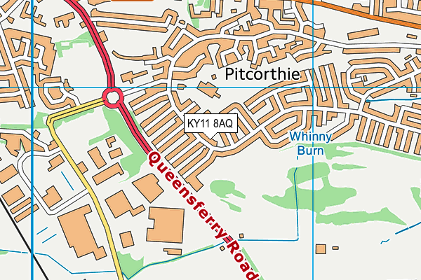KY11 8AQ map - OS VectorMap District (Ordnance Survey)