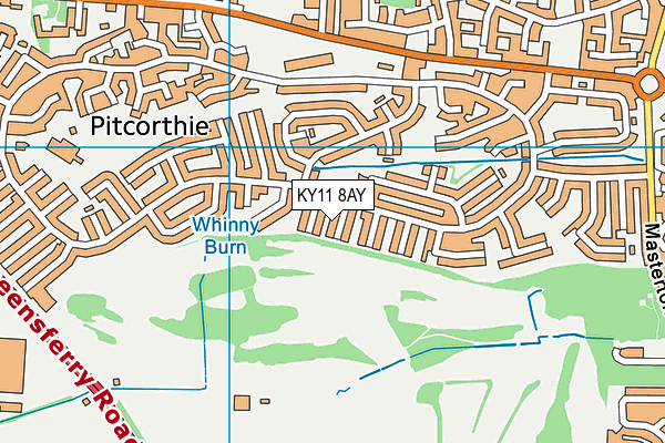 KY11 8AY map - OS VectorMap District (Ordnance Survey)