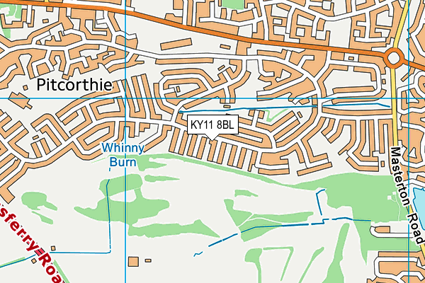 KY11 8BL map - OS VectorMap District (Ordnance Survey)