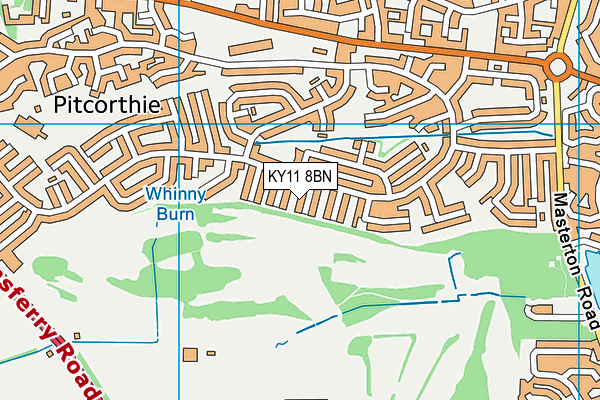 KY11 8BN map - OS VectorMap District (Ordnance Survey)