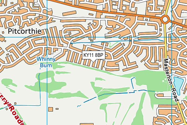 KY11 8BP map - OS VectorMap District (Ordnance Survey)