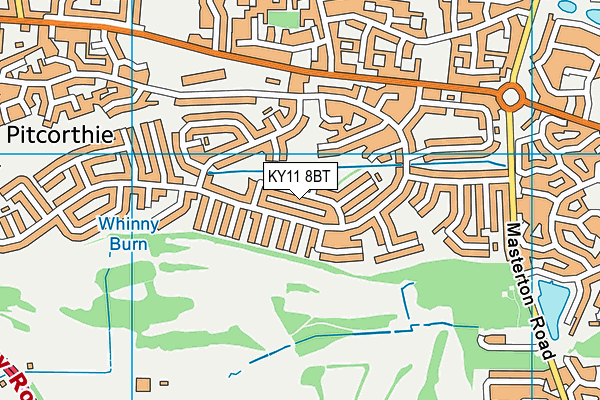 KY11 8BT map - OS VectorMap District (Ordnance Survey)